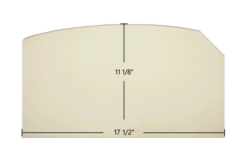 Ceramic Replacement Glass for Craft 4832 Archtop Ceramic Glass Panel - 17 1/2" x 11 1/8" Archtop