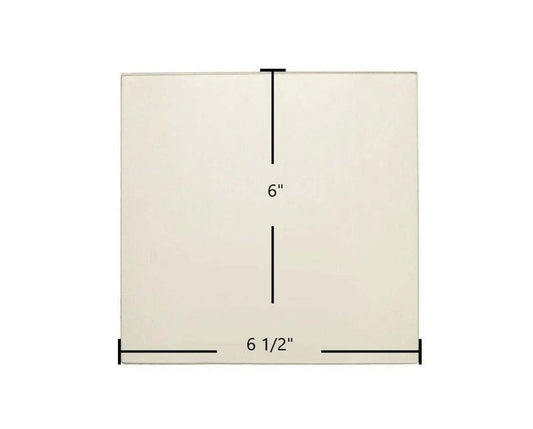 Ceramic Replacement Glass for Craft Double Door Ceramic Glass Panel - 6" x 6 1/2"