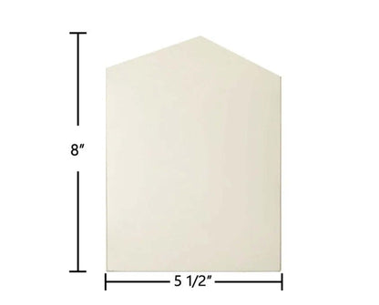 Ceramic Replacement Glass for Defiance Masters Choice Arch-Top Door Glass - 5 1/2" x 8" Arched