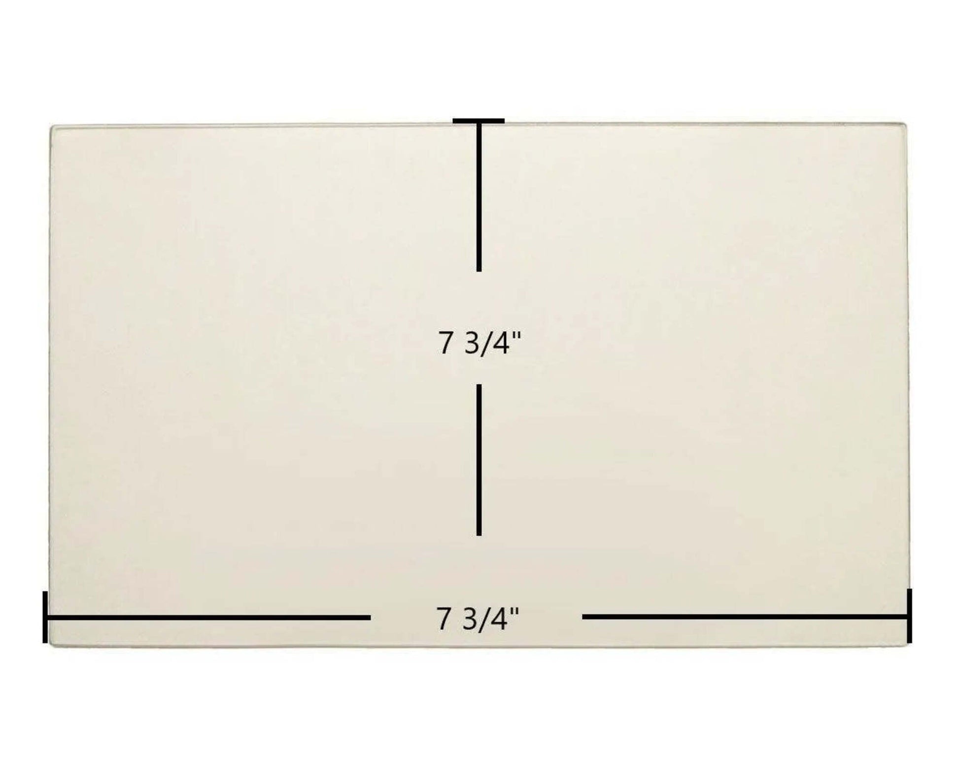 Ceramic Replacement Glass for Dovetec 2045 Ceramic Glass Panel - 7 3/4" x 7 3/4"