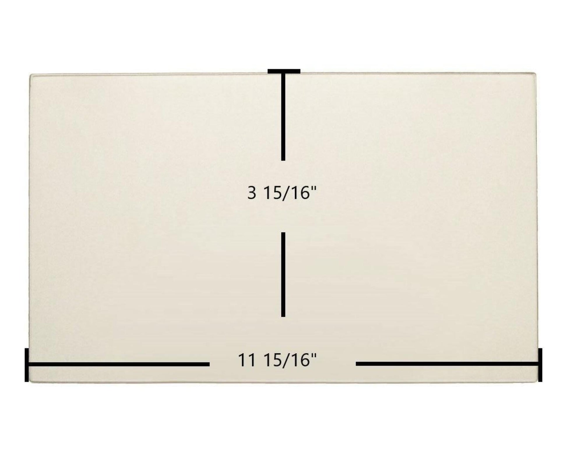 Ceramic Replacement Glass for Dovre 1800 Ceramic Glass Panel - 11 15/16" x 3 15/16"