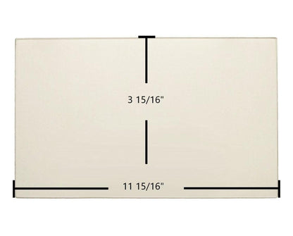 Ceramic Replacement Glass for Dovre 1800 Ceramic Glass Panel - 11 15/16" x 3 15/16"