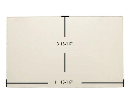 Ceramic Replacement Glass for Dovre 1800 Ceramic Glass Panel - 11 15/16" x 3 15/16"