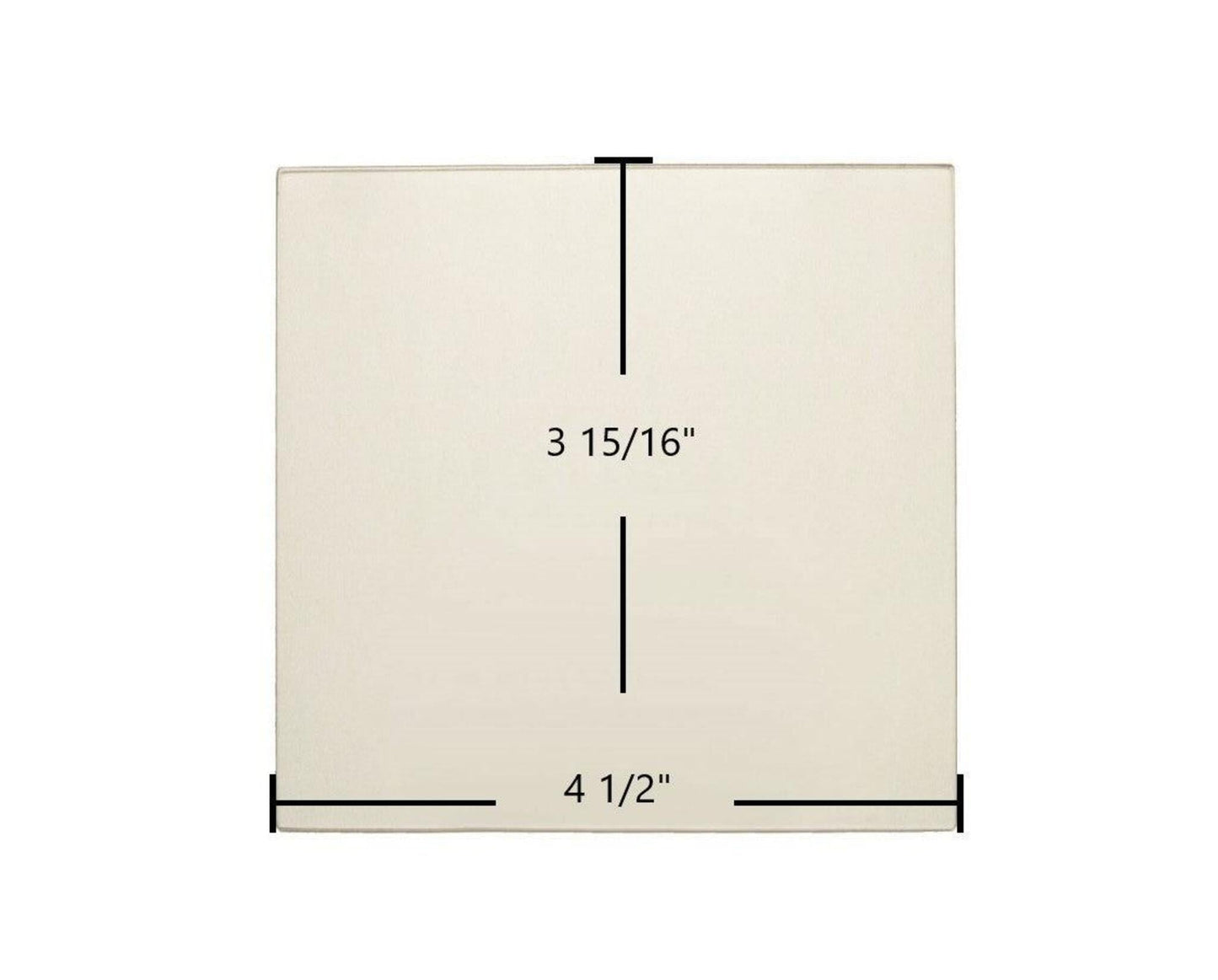 Ceramic Replacement Glass for Dovre 2000 Mini Small, 1800 DV-GL01 Ceramic Glass Panel - 4 1/2" x 3 15/16"