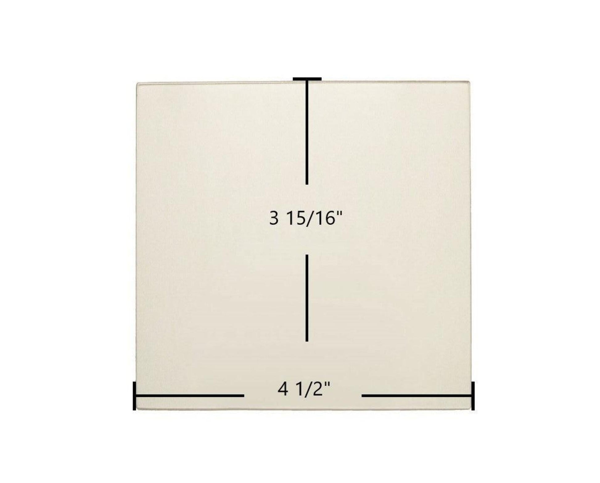 Ceramic Replacement Glass for Dovre 2000 Mini Small, 1800 DV-GL01 Ceramic Glass Panel - 4 1/2" x 3 15/16"