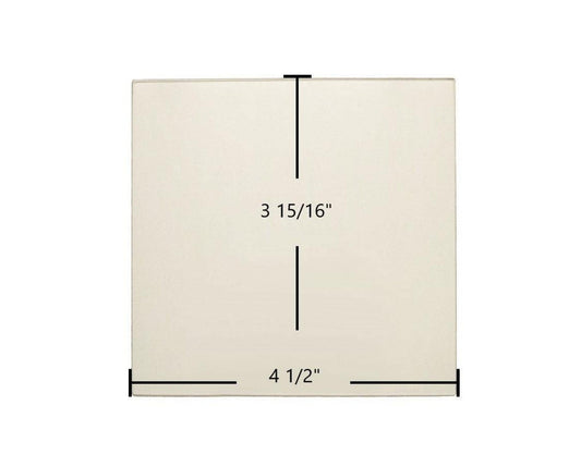 Ceramic Replacement Glass for Dovre 2000 Mini Small, 1800 DV-GL01 Ceramic Glass Panel - 4 1/2" x 3 15/16"