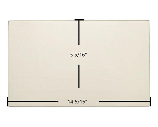 Ceramic Replacement Glass for Dovre 2000 Standard Large, 2700 GLS Ceramic Glass Panel - 14 5/16" x 5 5/16"