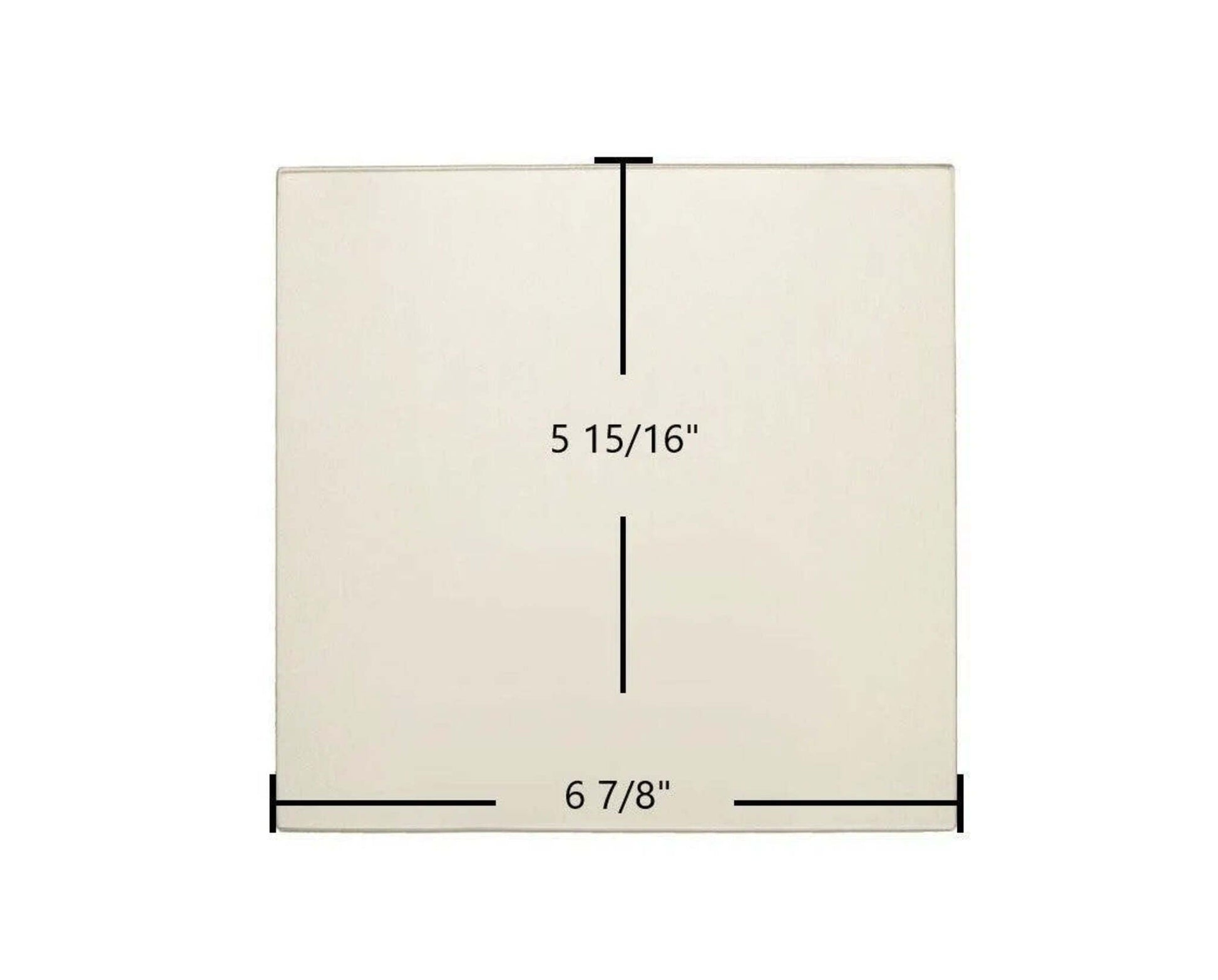 Ceramic Replacement Glass for Dovre 2000 Standard Small Ceramic Glass Panel - 6 7/8" x 5 15/16"
