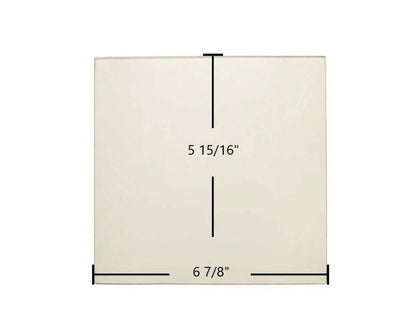 Ceramic Replacement Glass for Dovre 2000 Standard Small Ceramic Glass Panel - 6 7/8" x 5 15/16"