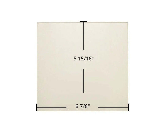 Ceramic Replacement Glass for Dovre 2000 Standard Small Ceramic Glass Panel - 6 7/8" x 5 15/16"