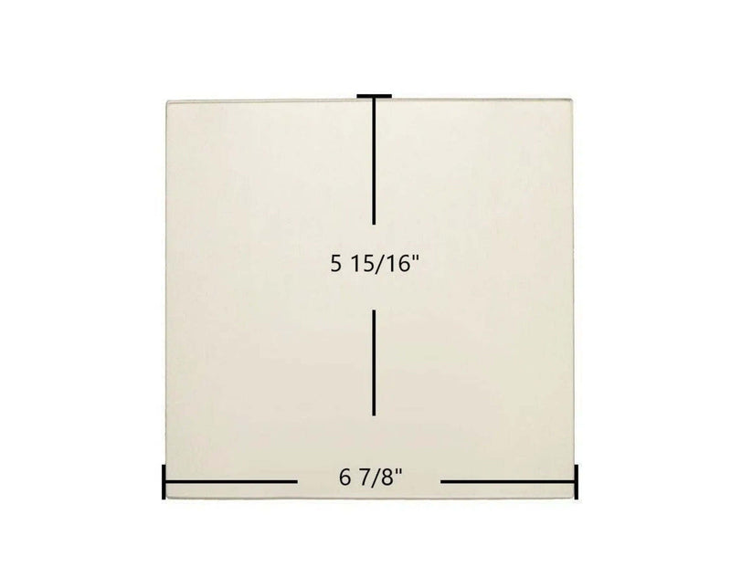 Ceramic Replacement Glass for Dovre 2000 Standard Small Ceramic Glass Panel - 6 7/8" x 5 15/16"