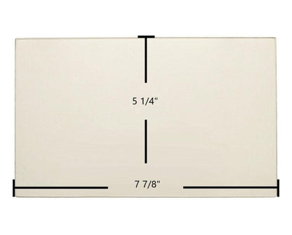 Ceramic Replacement Glass for Dovre 2000 Super, Super 8 Ceramic Glass Panel - 7 7/8" x 5 1/4"