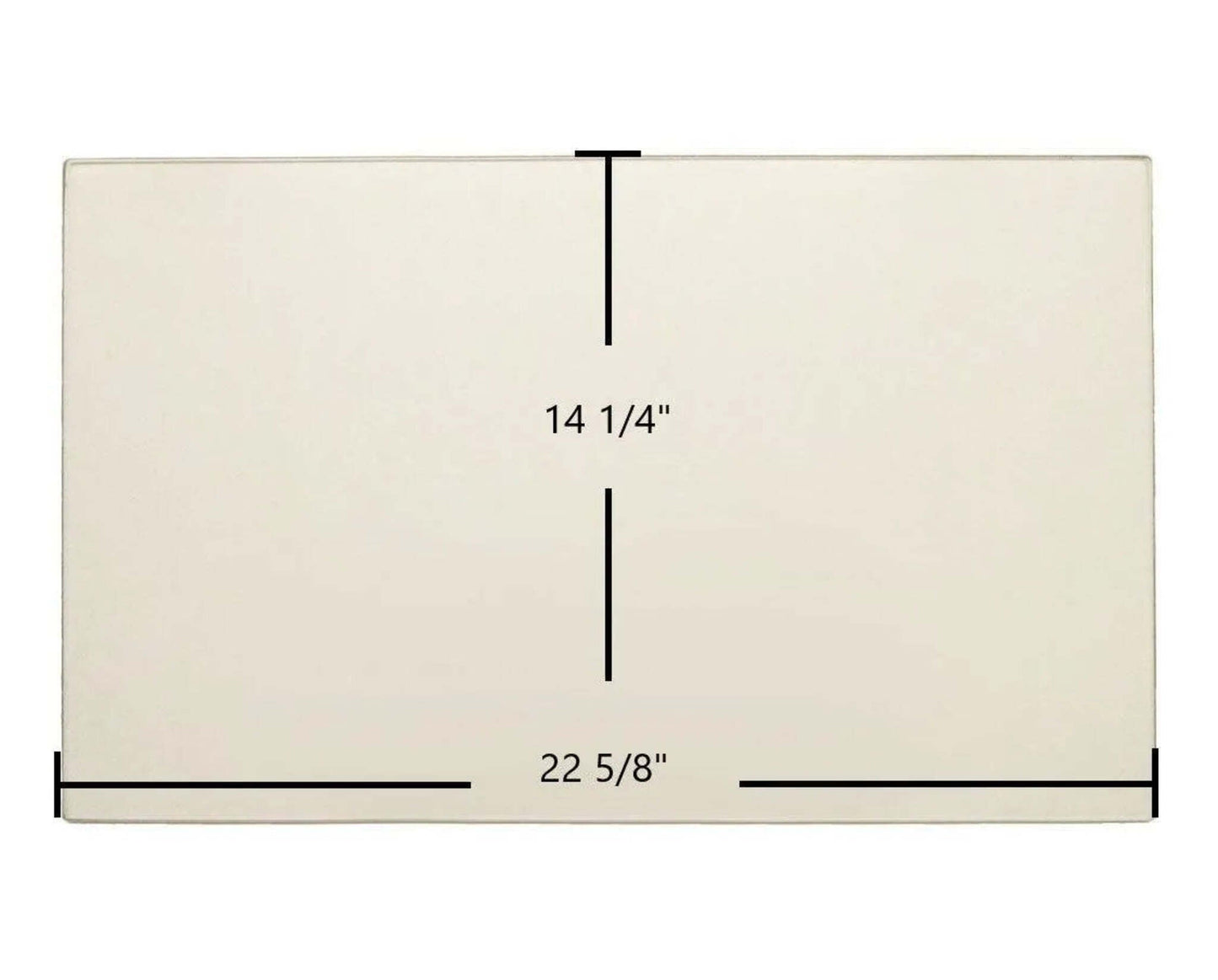 Ceramic Replacement Glass for Dovre 2150, 2150 Insert, 2100 Ceramic Glass Panel - 22 5/8" x 14 1/4"