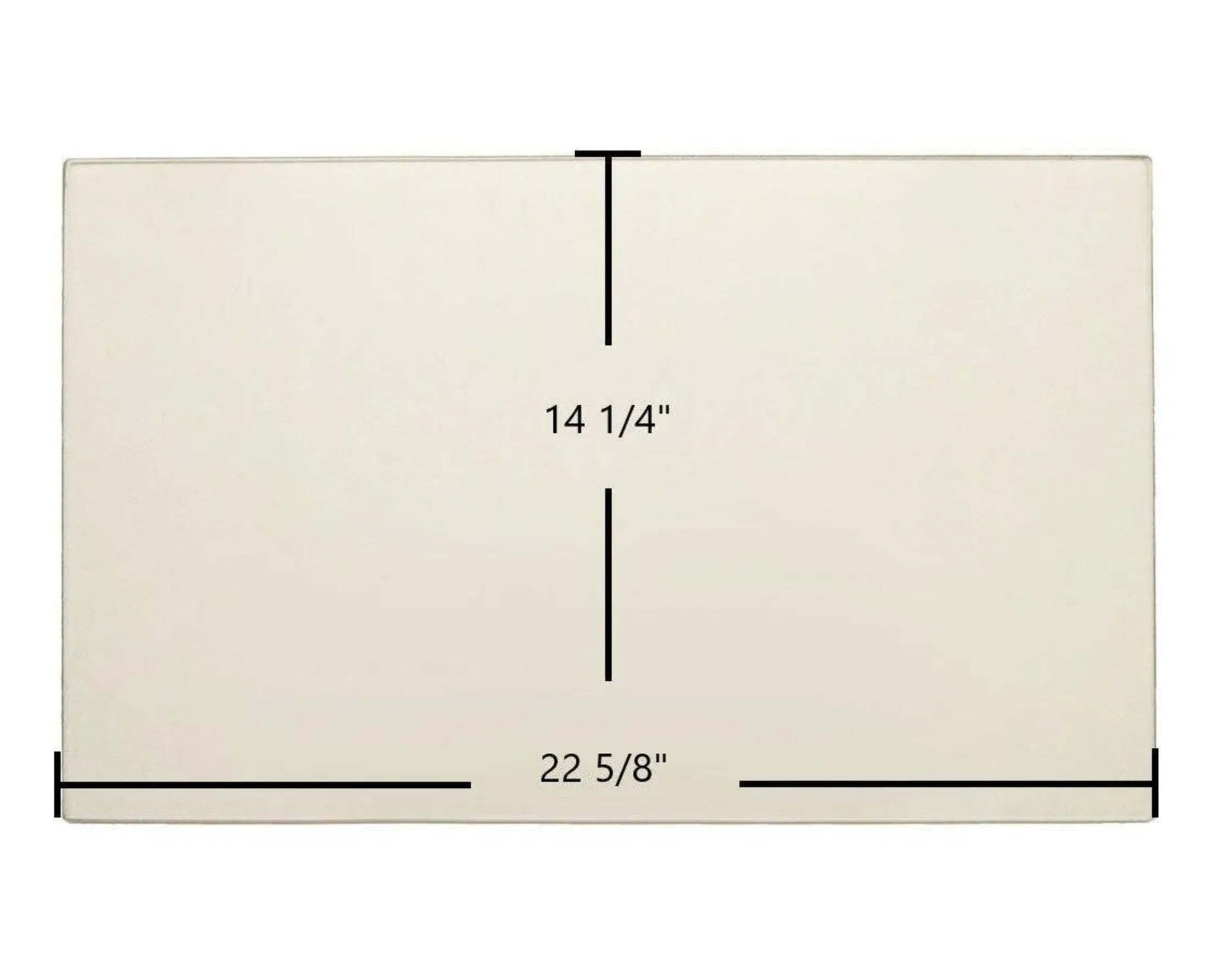 Ceramic Replacement Glass for Dovre 2150, 2150 Insert, 2100 Ceramic Glass Panel - 22 5/8" x 14 1/4"