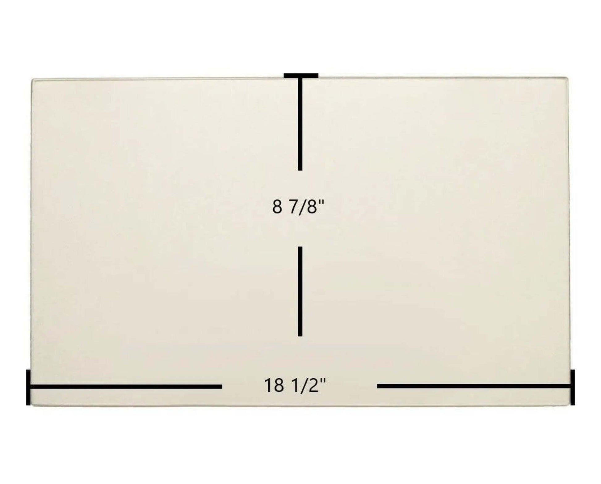 Ceramic Replacement Glass for Dovre 310GX Ceramic Glass Panel - 18 1/2" x 8 7/8"