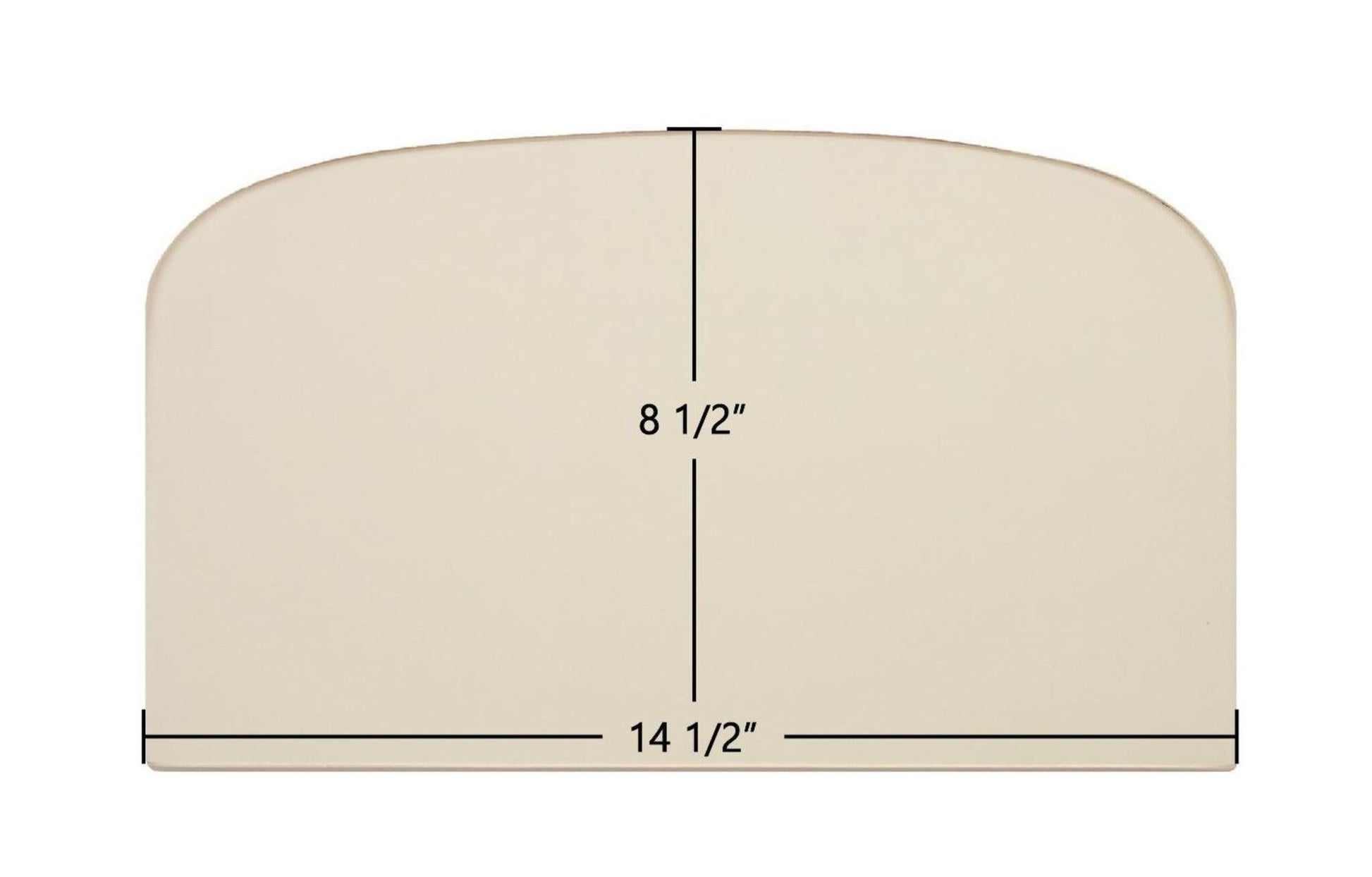 Ceramic Replacement Glass for Dovre 400 Archtop Ceramic Glass Panel - 14 1/2" x 8 1/2" Archtop