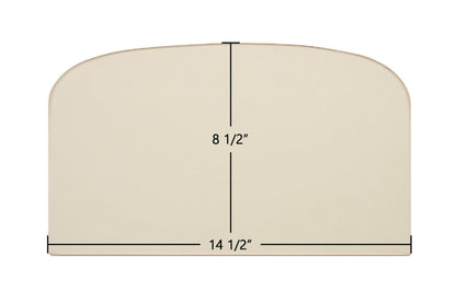 Ceramic Replacement Glass for Dovre 400 Archtop Ceramic Glass Panel - 14 1/2" x 8 1/2" Archtop