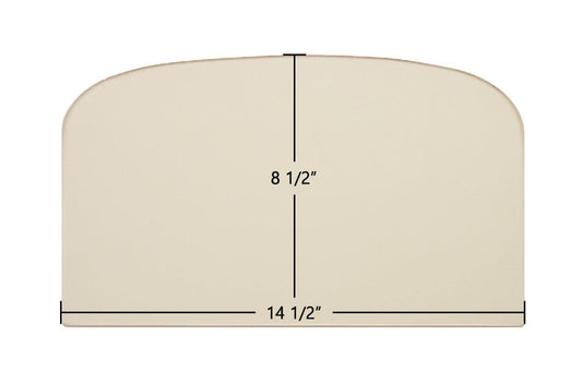 Ceramic Replacement Glass for Dovre 500, 500G, 500MF Ceramic Glass Panel - 14 1/2" x 8 1/2"