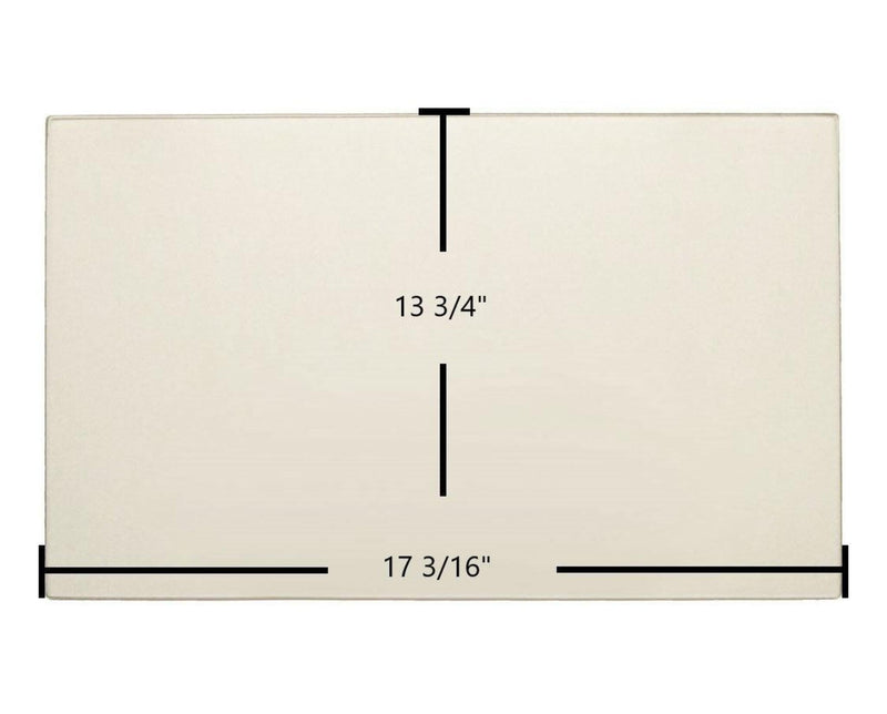 Ceramic Replacement Glass for Dovre Astroline 2CB Ceramic Glass Panel - 17 3/16" x 13 3/4"