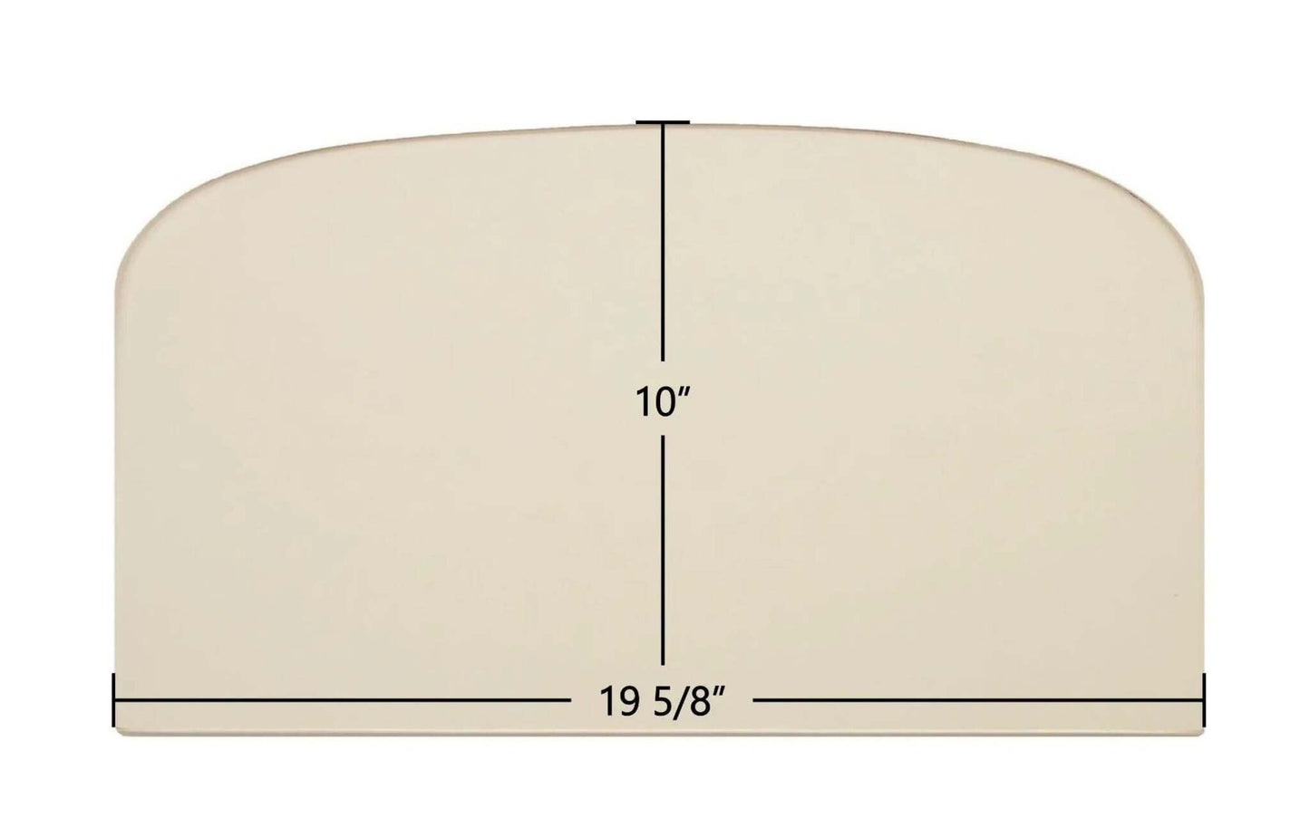 Ceramic Replacement Glass for Dovre Aurora 700, DV750 Ceramic Archtop Glass Panel - 19 5/8" x 10" Archtop