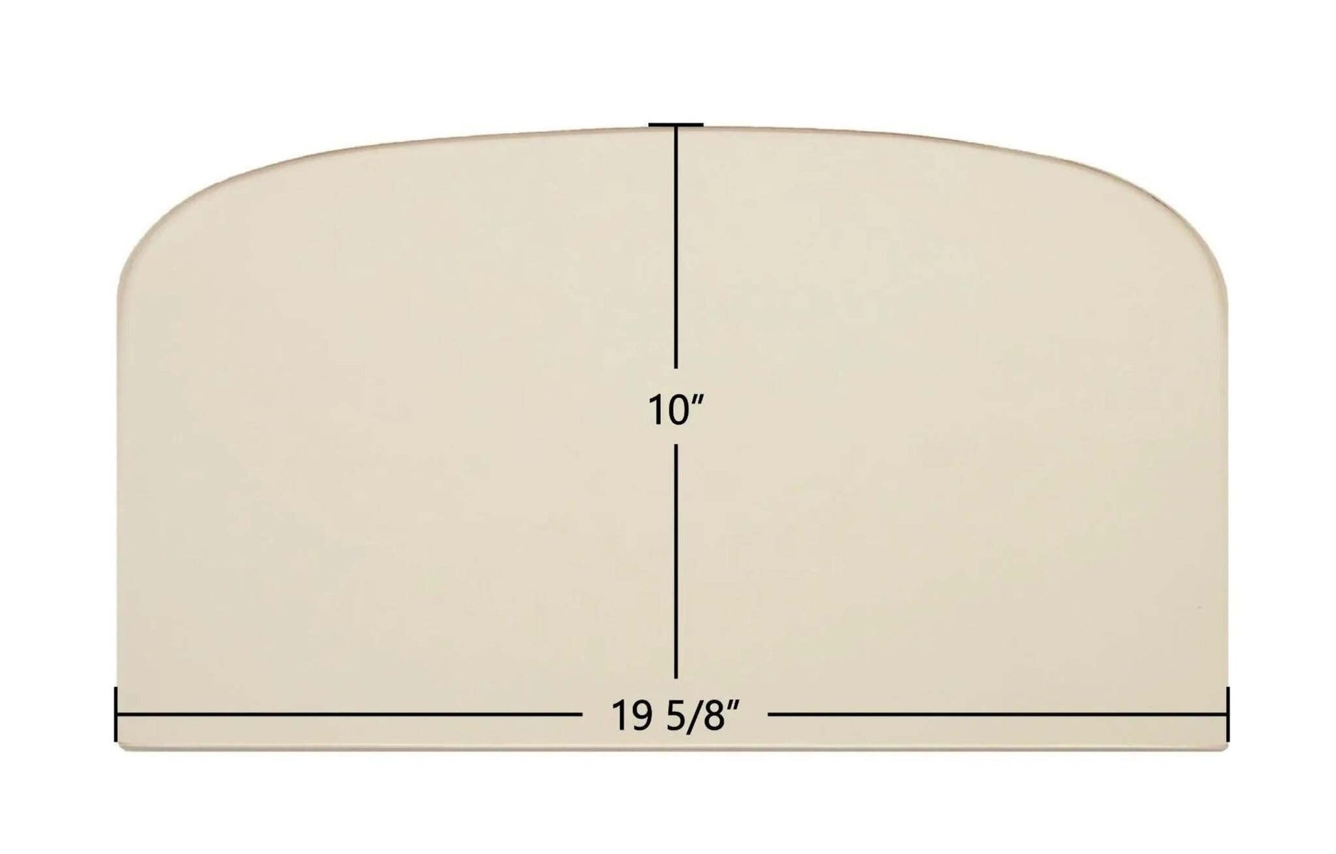 Ceramic Replacement Glass for Dovre Aurora 700, DV750 Ceramic Archtop Glass Panel - 19 5/8" x 10" Archtop