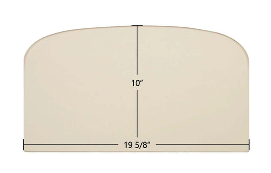 Ceramic Replacement Glass for Dovre Aurora 700, DV750 Ceramic Archtop Glass Panel - 19 5/8" x 10" Archtop