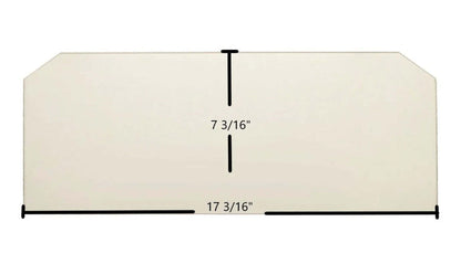 Ceramic Replacement Glass for Dovre Model 900 Ceramic Glass Panel - 17 3/16" x 7 3/16"