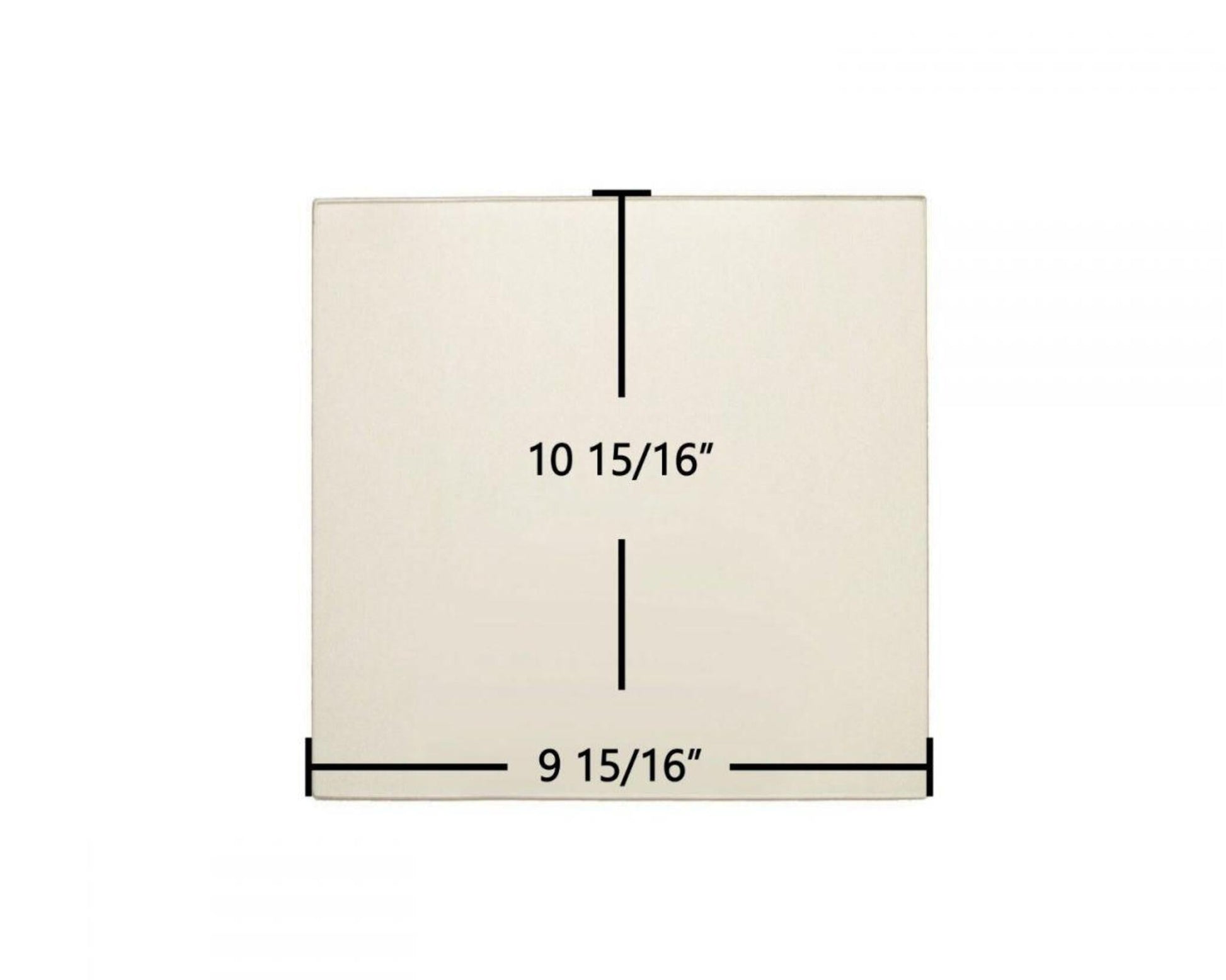 Ceramic Replacement Glass for Drolet Compak Ceramic Glass Panel - 9 15/16" x 10 15/16"