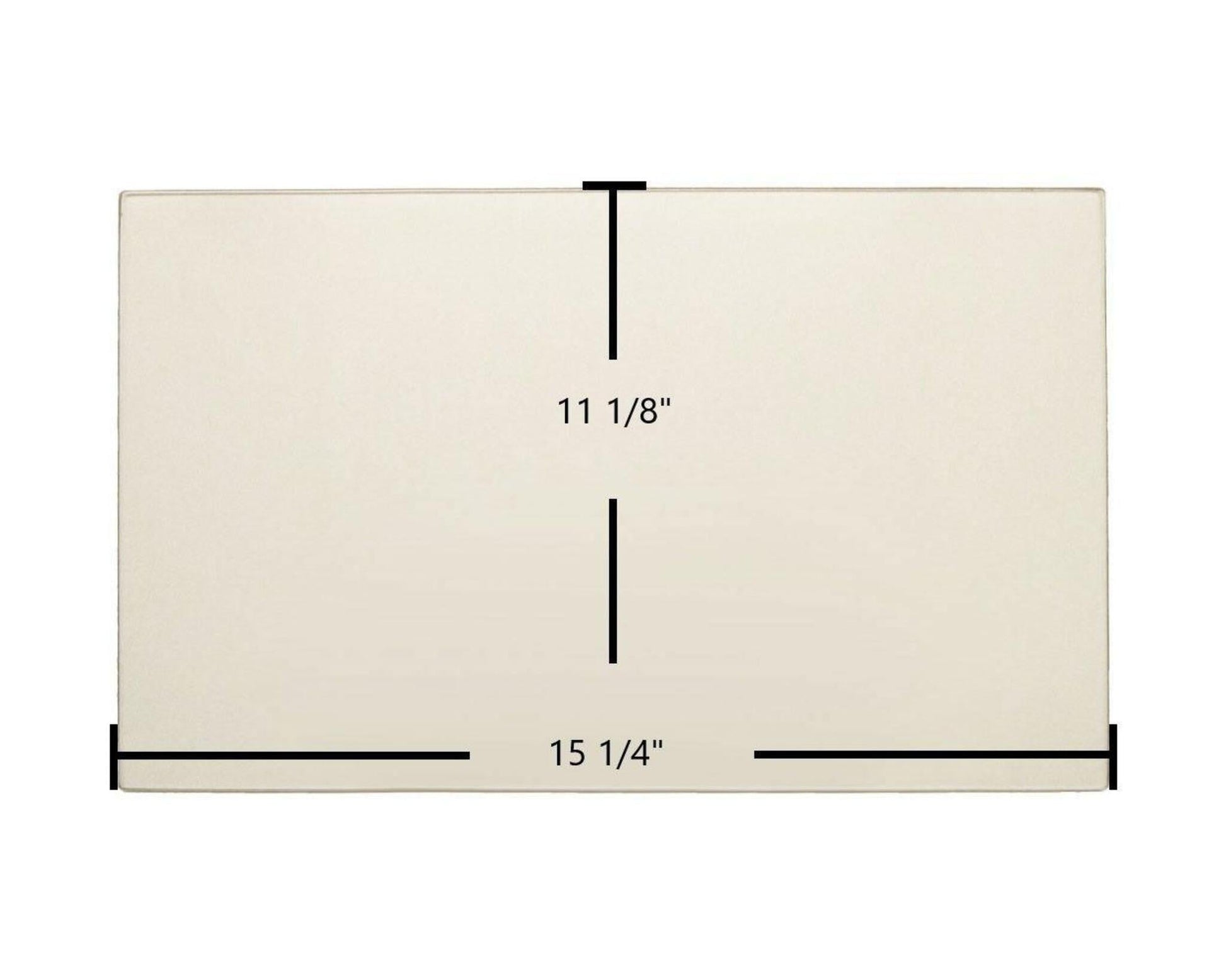 Ceramic Replacement Glass for Drolet Contempro 1300, 1600, 2000 Ceramic Glass Panel - 15 1/4" x 11 1/8"