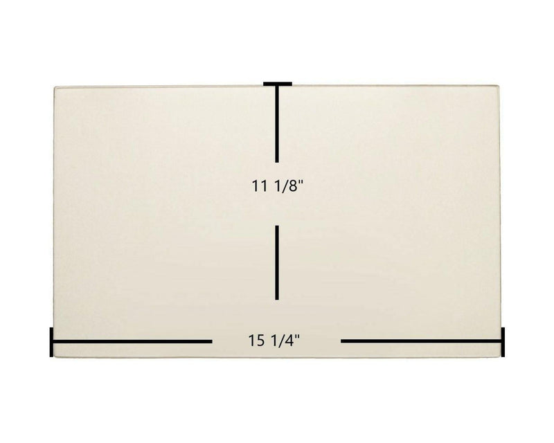 Ceramic Replacement Glass for Drolet Contempro 1300, 1600, 2000 Ceramic Glass Panel - 15 1/4" x 11 1/8"