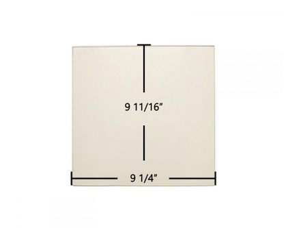Ceramic Replacement Glass for Drolet CS1200, RC Ceramic Glass Panel - 9 1/4" x 9 11/16"