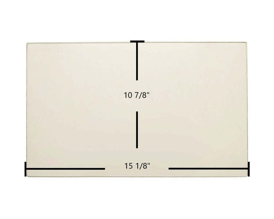 Ceramic Replacement Glass for Drolet HeatPro Ceramic Glass Panel - 15 1/8" x 10 7/8"