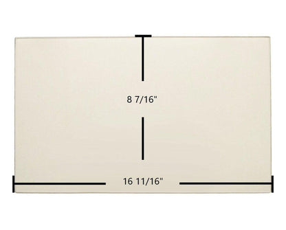 Ceramic Replacement Glass for Drolet HT1200, Siberian 1200 Ceramic Glass Panel - 16 11/16" x 8 7/16"
