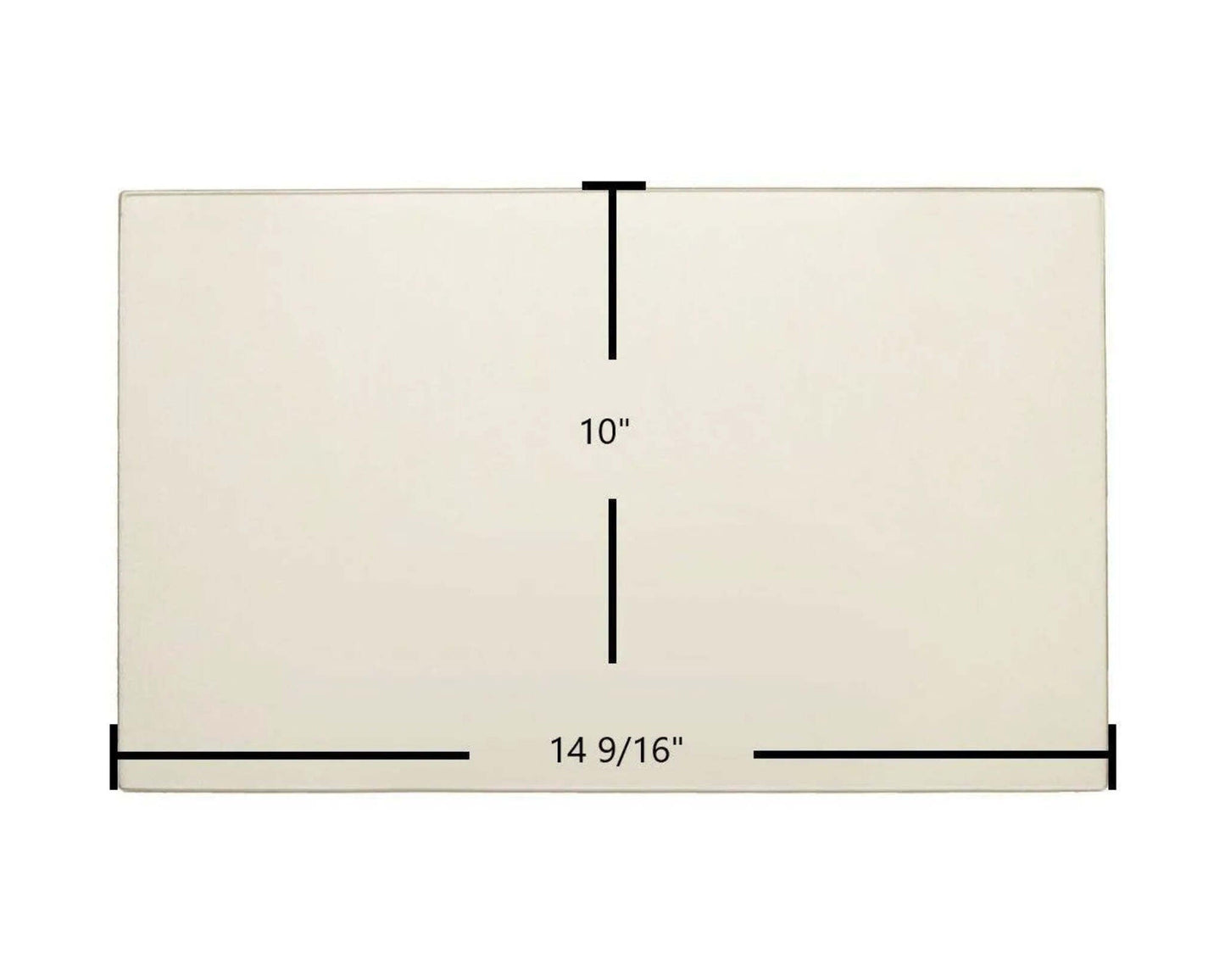 Ceramic Replacement Glass for Drolet Savannah Ceramic Glass Panel - 14 9/16" x 10"