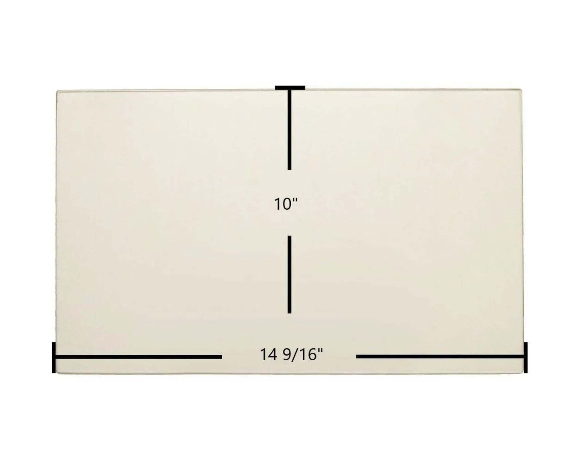 Ceramic Replacement Glass for Drolet Savannah Ceramic Glass Panel - 14 9/16" x 10"