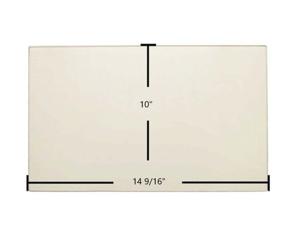 Ceramic Replacement Glass for Drolet Savannah Ceramic Glass Panel - 14 9/16" x 10"