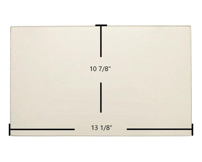 Ceramic Replacement Glass for Drolet Tundra, Tundra II, Heatmax, Heatmax II, Heatpack Ceramic Glass Panel - 13 1/8" x 10 7/8"