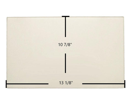 Ceramic Replacement Glass for Drolet Tundra, Tundra II, Heatmax, Heatmax II, Heatpack Ceramic Glass Panel - 13 1/8" x 10 7/8"