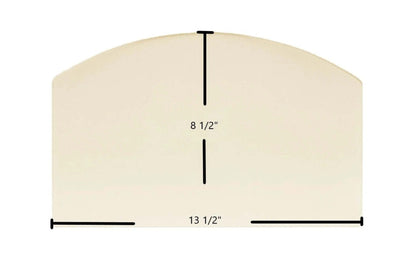 Ceramic Replacement Glass for Dutchwest DW1000L02, DW1000P02 Ceramic Archtop Glass Panel - 13 1/2" x 8 1/2" Archtop