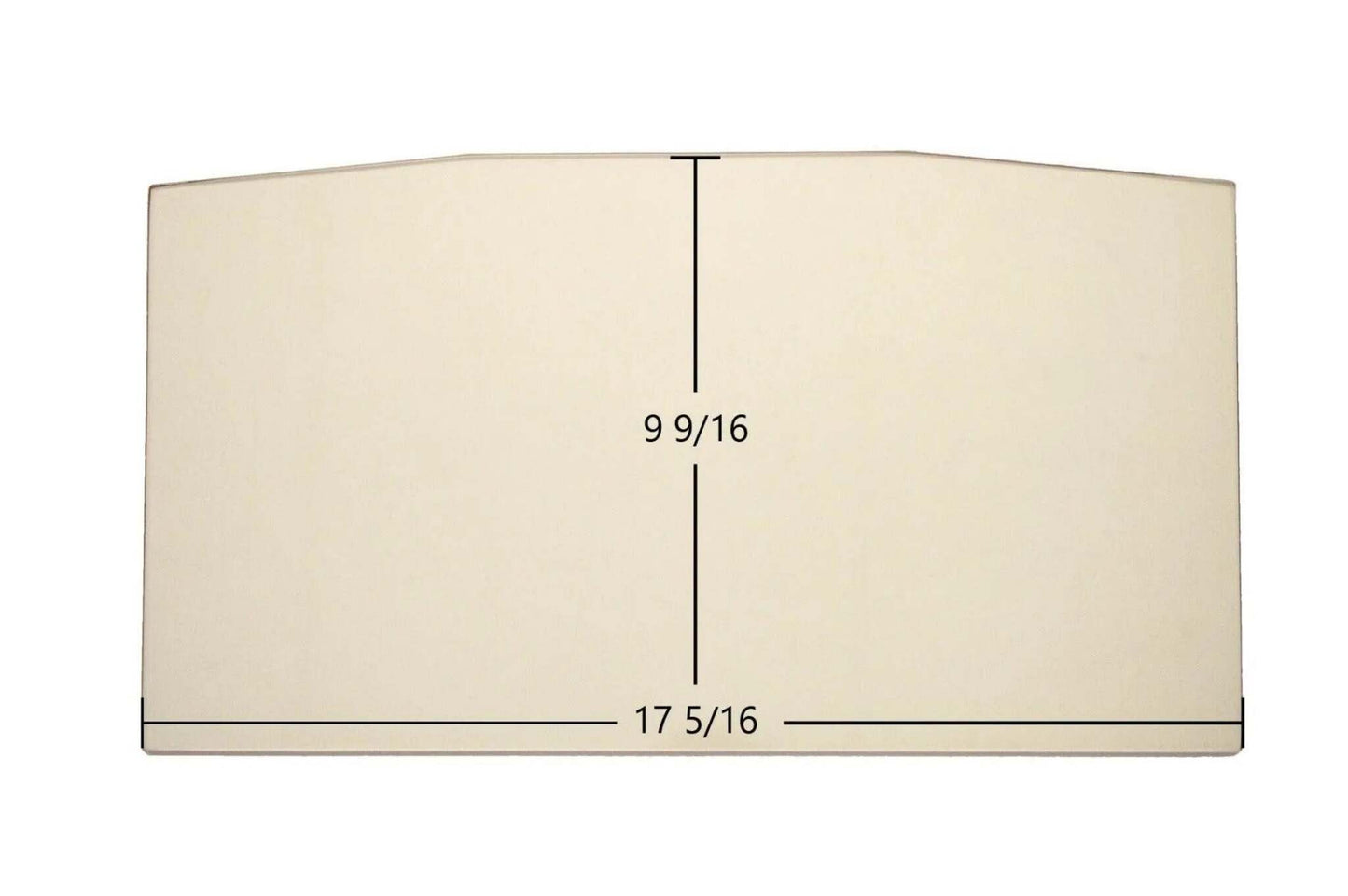 Ceramic Replacement Glass for Dutchwest Steel S31141 Ceramic Glass Panel - 17 5/16" x 9 9/16"