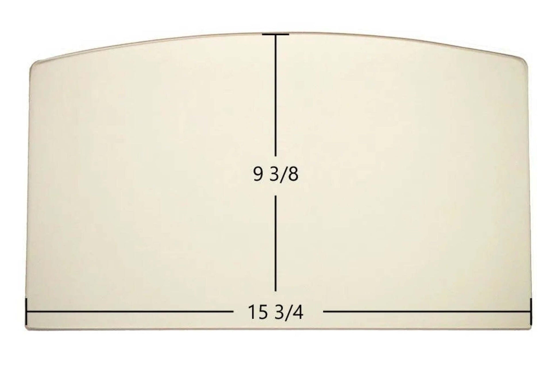 Ceramic Replacement Glass for Earth Stove 1500HT, 1750HT, 2000HT Ceramic Archtop Glass Panel | 15 3/4" x 9 3/8" | Part #G2000-7 - 15 3/4" x 9 3/8" Archtop