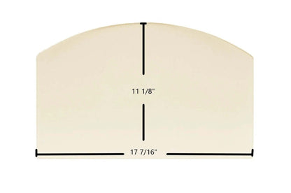 Ceramic Replacement Glass for Earth Stove 102 Ceramic Archtop Glass Panel | 17 7/16" x 11 1/8" | Part #102-Arch - 17 7/16" x 11 1/8" Archtop