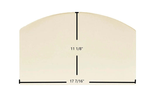 Ceramic Replacement Glass for Earth Stove 102 Ceramic Archtop Glass Panel | 17 7/16" x 11 1/8" | Part #102-Arch - 17 7/16" x 11 1/8" Archtop