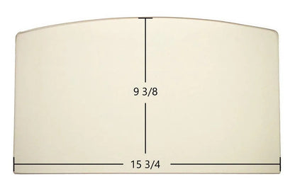 LENNOX HEARTH Earth Stove 1003C Ceramic Archtop Glass Panel - 15 3/4" x 9 3/8" Replacement (G1002-7-1) - For Doors with Concealed Hinges