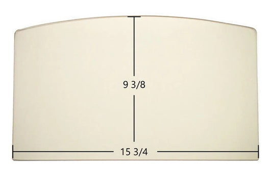 LENNOX HEARTH Earth Stove 1003C Ceramic Archtop Glass Panel - 15 3/4" x 9 3/8" Replacement (G1002-7-1) - For Doors with Concealed Hinges