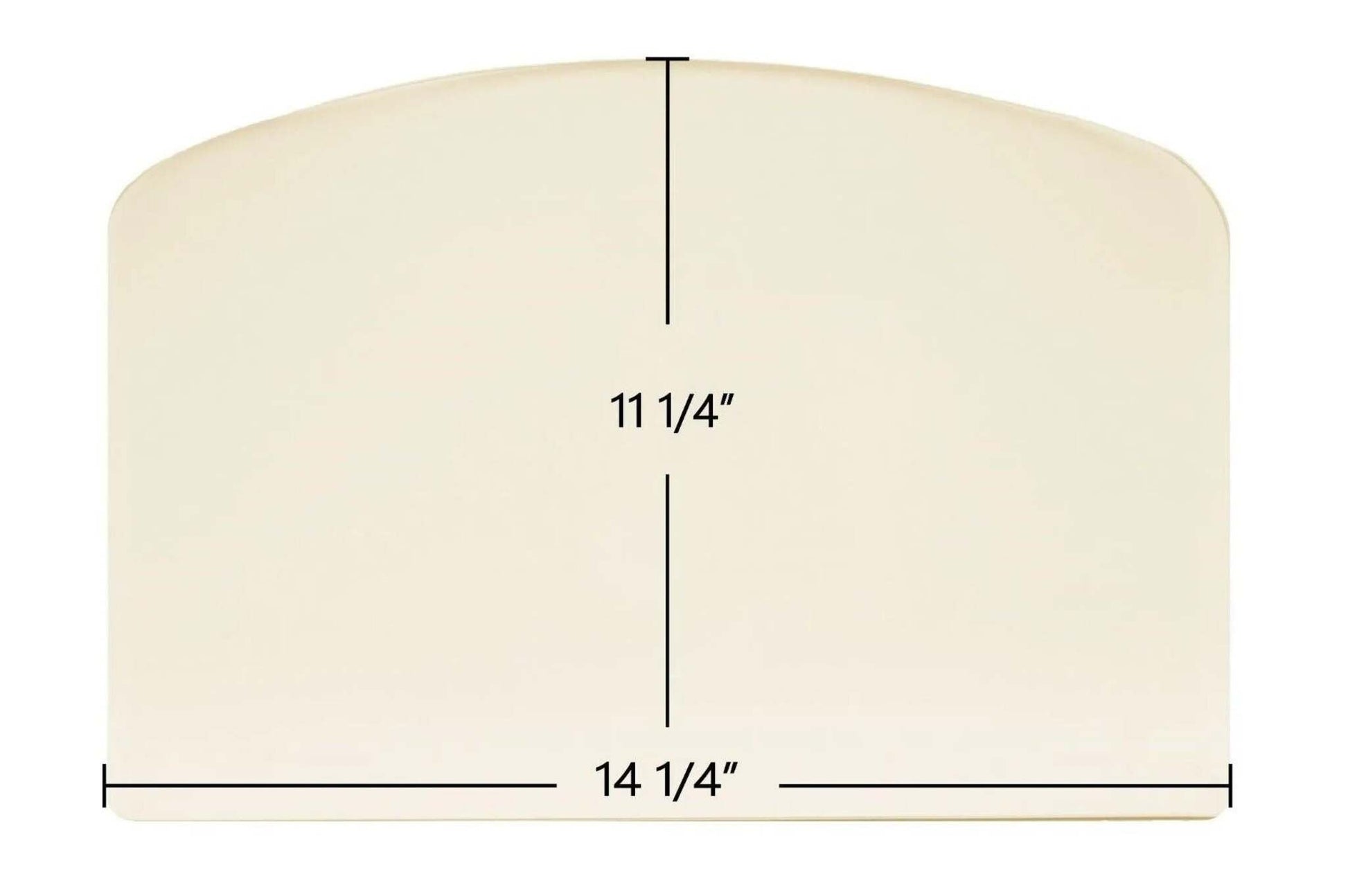 Ceramic Replacement Glass for Earth Stove 1900HT Ceramic Archtop Glass Panel | 14 1/4" x 11 1/4" | Part #37033 - 14 1/4" x 11 1/4" Archtop