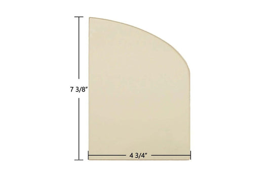 Ceramic Replacement Glass for Earth Stove 2002 Ceramic Archtop Glass Panel | 4 3/4" x 7 3/8" | Part #ES2002 - 4 3/4" x 7 3/8" Archtop