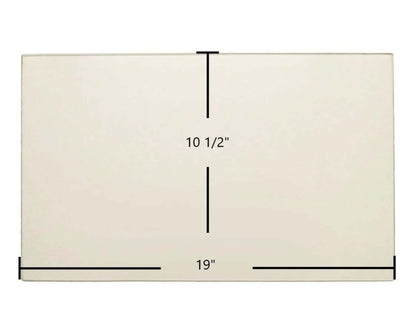 Ceramic Replacement Glass for Earth Stove BF-40 Gas Stove Ceramic Glass Panel - 19" x 10 1/2"