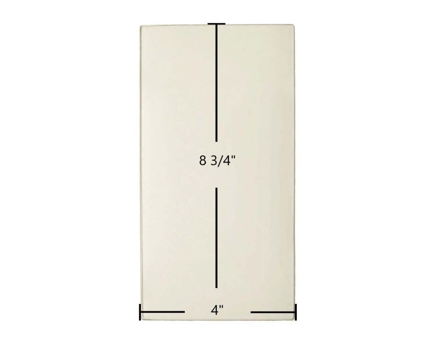 Ceramic Replacement Glass for Earth Stove BV400, BV400C, BV400C-2, BV450C Side Glass | 4" x 8 3/4" | Part #G410 - 4" x 8 3/4"