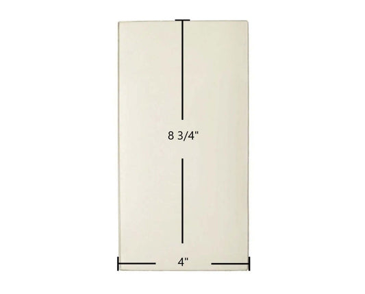 Ceramic Replacement Glass for Earth Stove BV400, BV400C, BV400C-2, BV450C Side Glass | 4" x 8 3/4" | Part #G410 - 4" x 8 3/4"